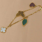 ⭐Miroze LUCKY SPRING 5 MOTIF GOLD BRACELET