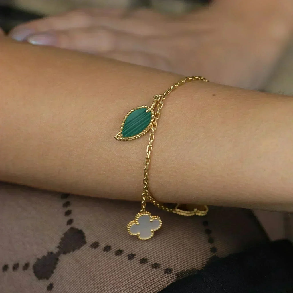 ⭐Miroze LUCKY SPRING 5 MOTIF GOLD BRACELET