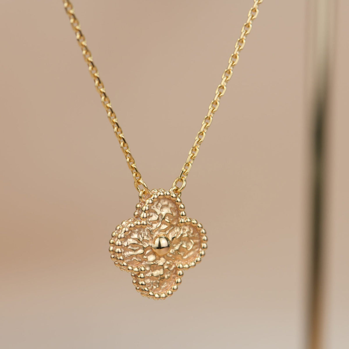 ⭐Miroze CLOVER 15MM  BRONZING NECKLACE