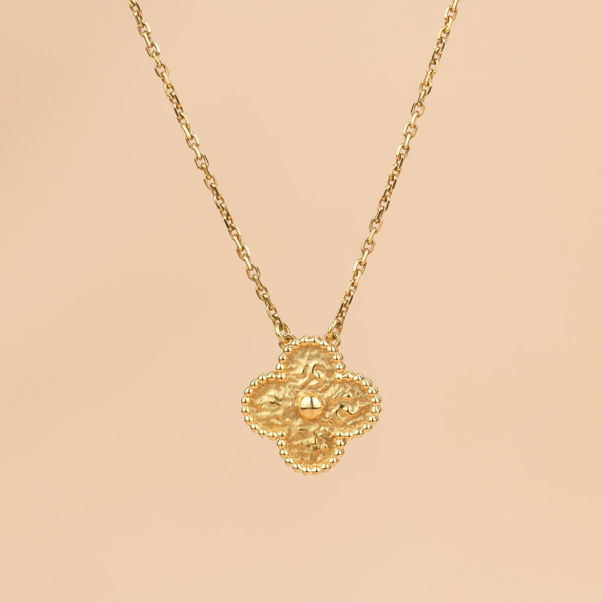 ⭐Miroze CLOVER 15MM  BRONZING NECKLACE