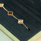 [⭐Miroze ]New  CLOVER 5 MOTIF RED CORNELIAN BRACELET COLLECTION