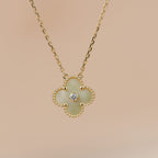 ⭐Miroze CLOVER 15MM DIAMOND GOLD MOTHER OF PEARL NECKLACE