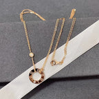⭐Miroze LOVE NECKLACE 16MM 2 DIAMONDS