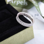 ⭐Miroze PERLEE DIAMOND SILVER RING
