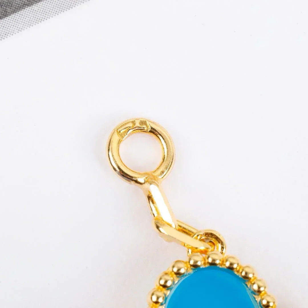 [⭐Miroze] CLOVER 5 MOTIF TURQUOISE BRACELET COLLECTION