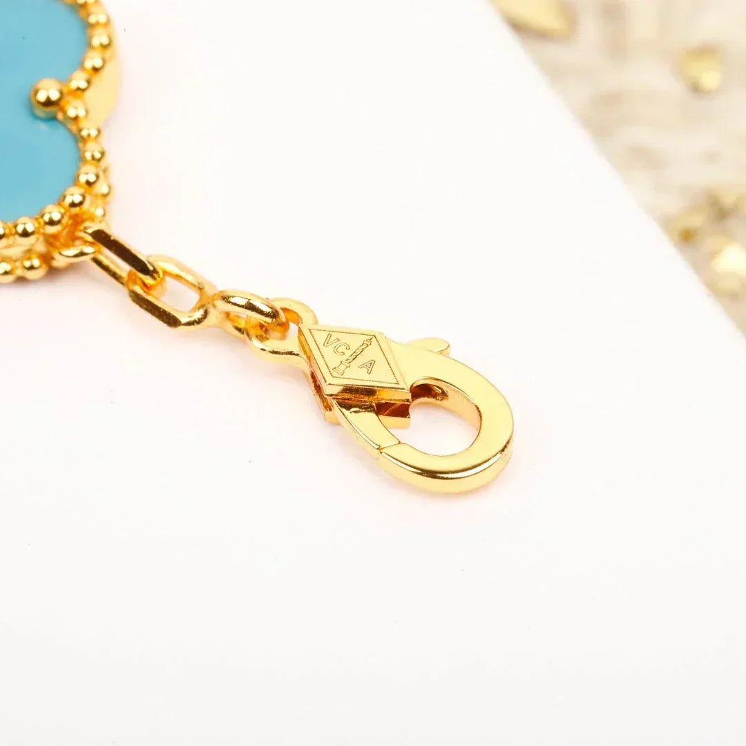 [⭐Miroze ]New  CLOVER 5 MOTIF TURQUOISE BRACELET COLLECTION