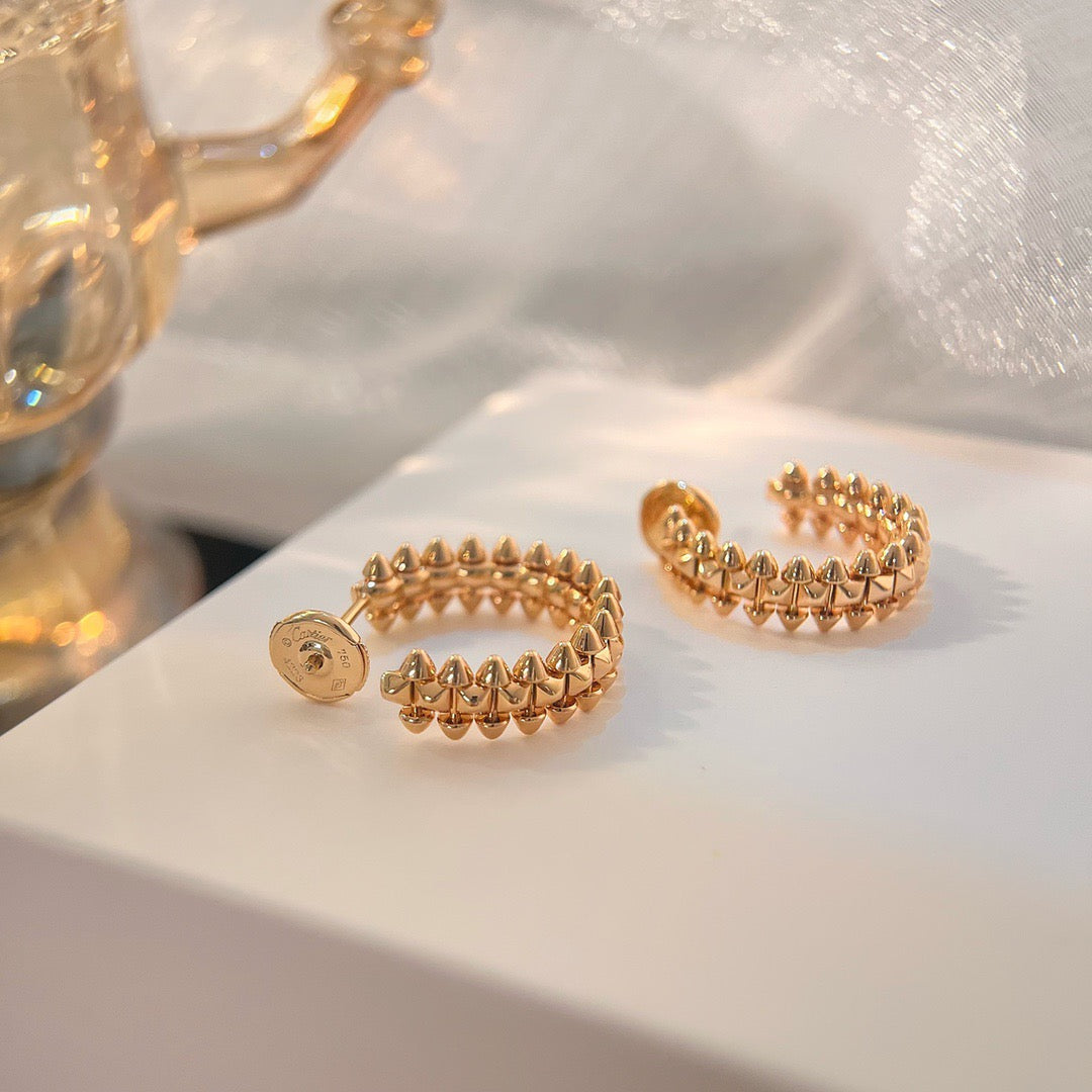[⭐Miroze]CLASH SMALL HOOP EARRINGS
