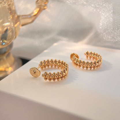 [⭐Miroze]CLASH SMALL HOOP EARRINGS