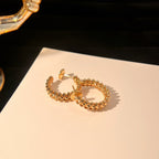 ⭐Miroze CLASH SMALL HOOP EARRINGS