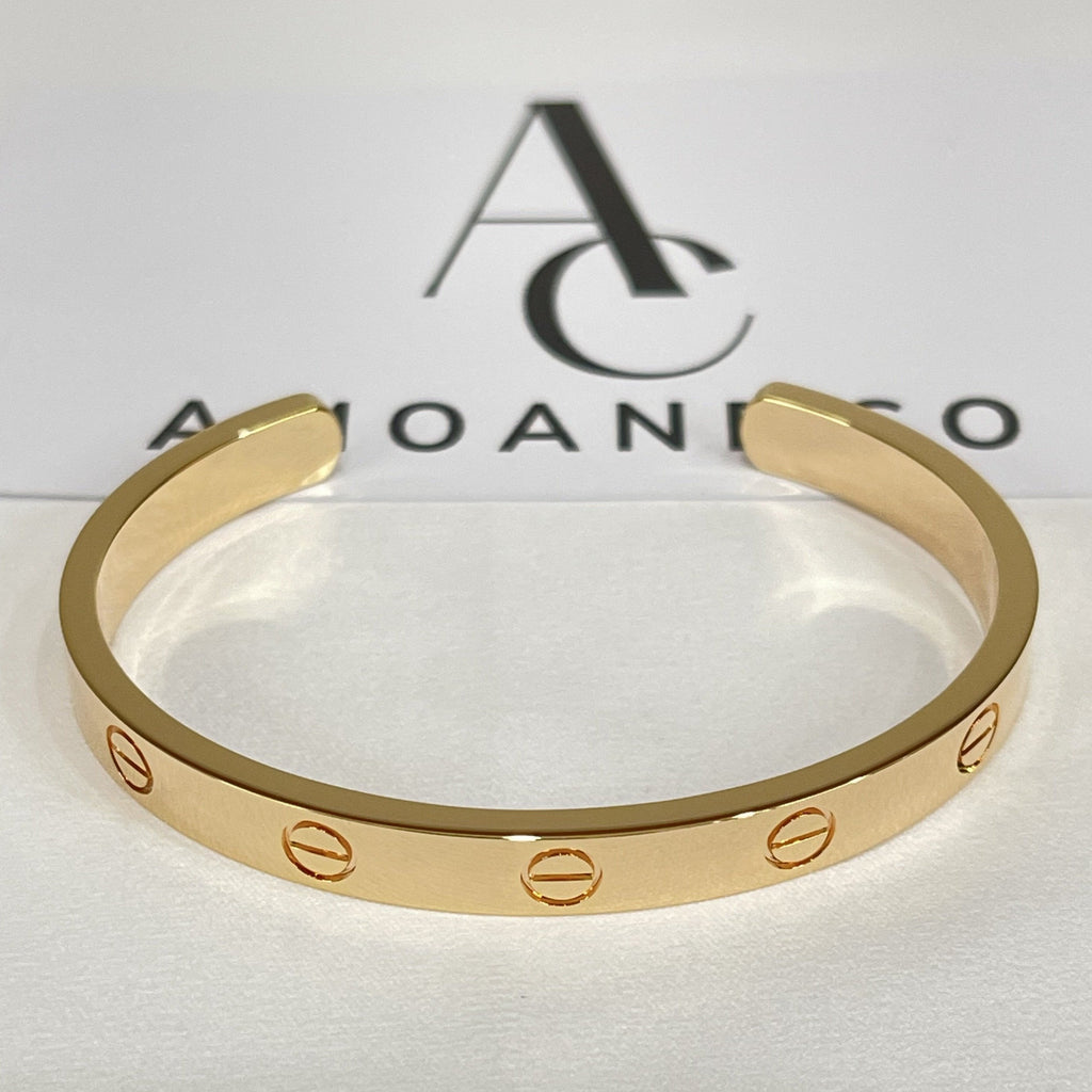 ⭐Miroze LOVE BRACELET 6.1MM OPEN CUFF