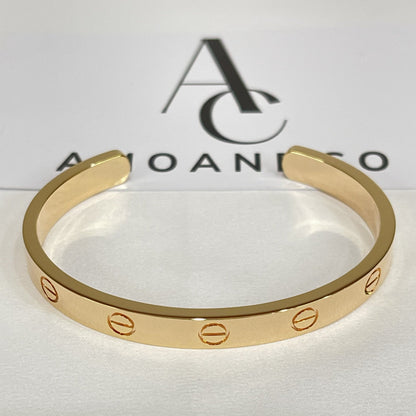 [⭐Miroze]LOVE BRACELET 6.1MM OPEN CUFF