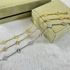 [⭐Miroze ]CLOVER 6 MOTIF DIAMOND LASER BRACELET