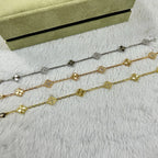 [⭐Miroze ]CLOVER 6 MOTIF DIAMOND LASER BRACELET