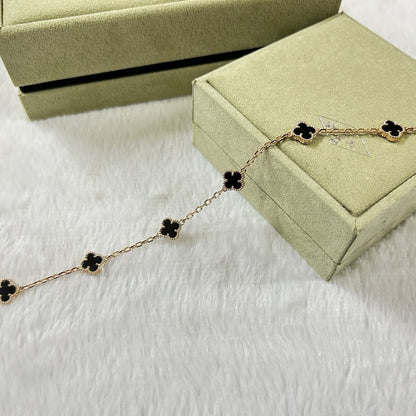 [⭐Miroze]CLOVER 6 MOTIF  ONYXS BRACELET