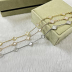 [⭐Miroze ]CLOVER 6 MOTIF WHITE MOP BRACELET