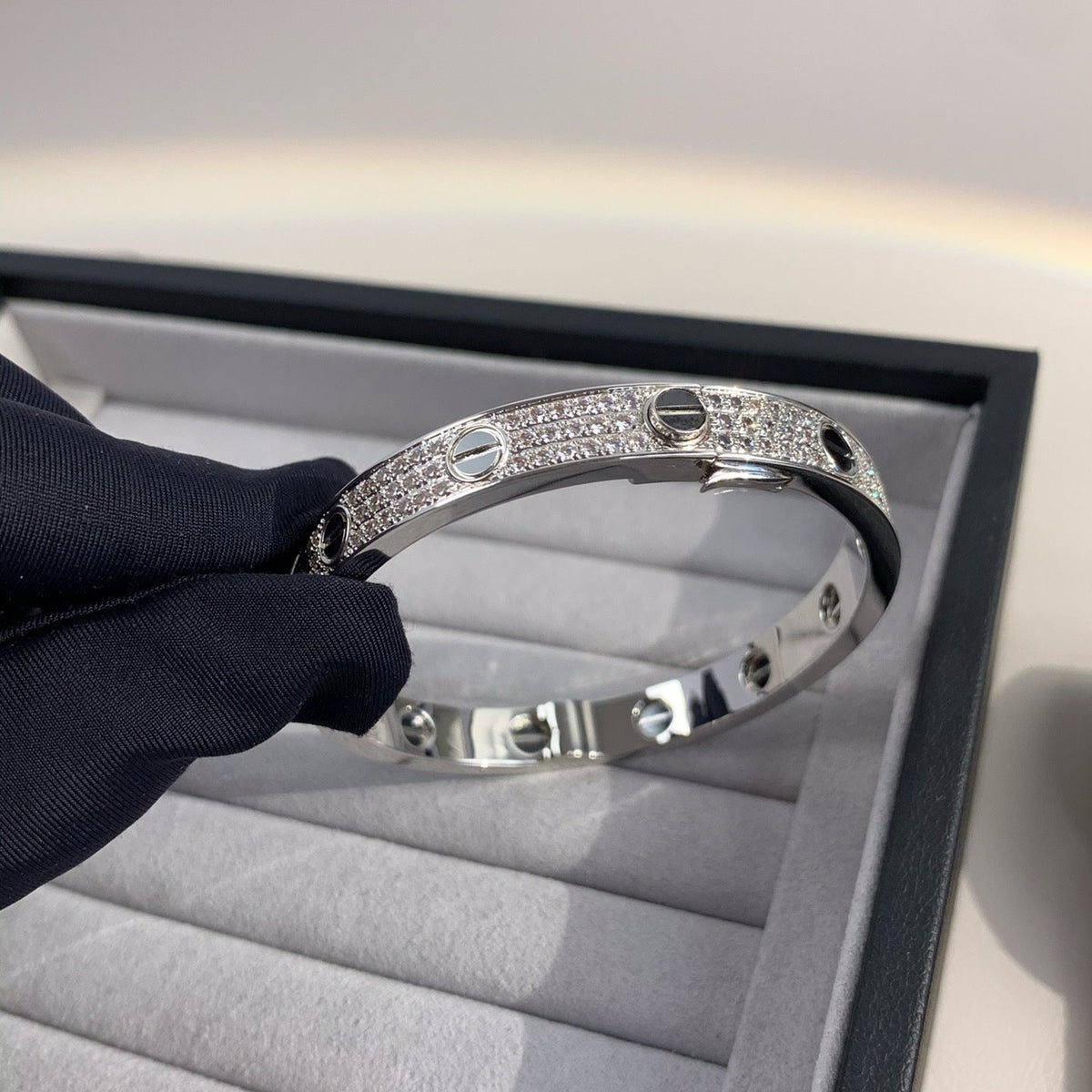 [⭐Miroze]LOVE BRACELET 6.1MM DIAMOND-PAVED CERAMIC