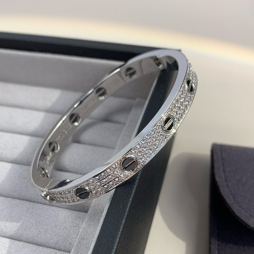 ⭐Miroze LOVE BRACELET 6.1MM DIAMOND-PAVED CERAMIC