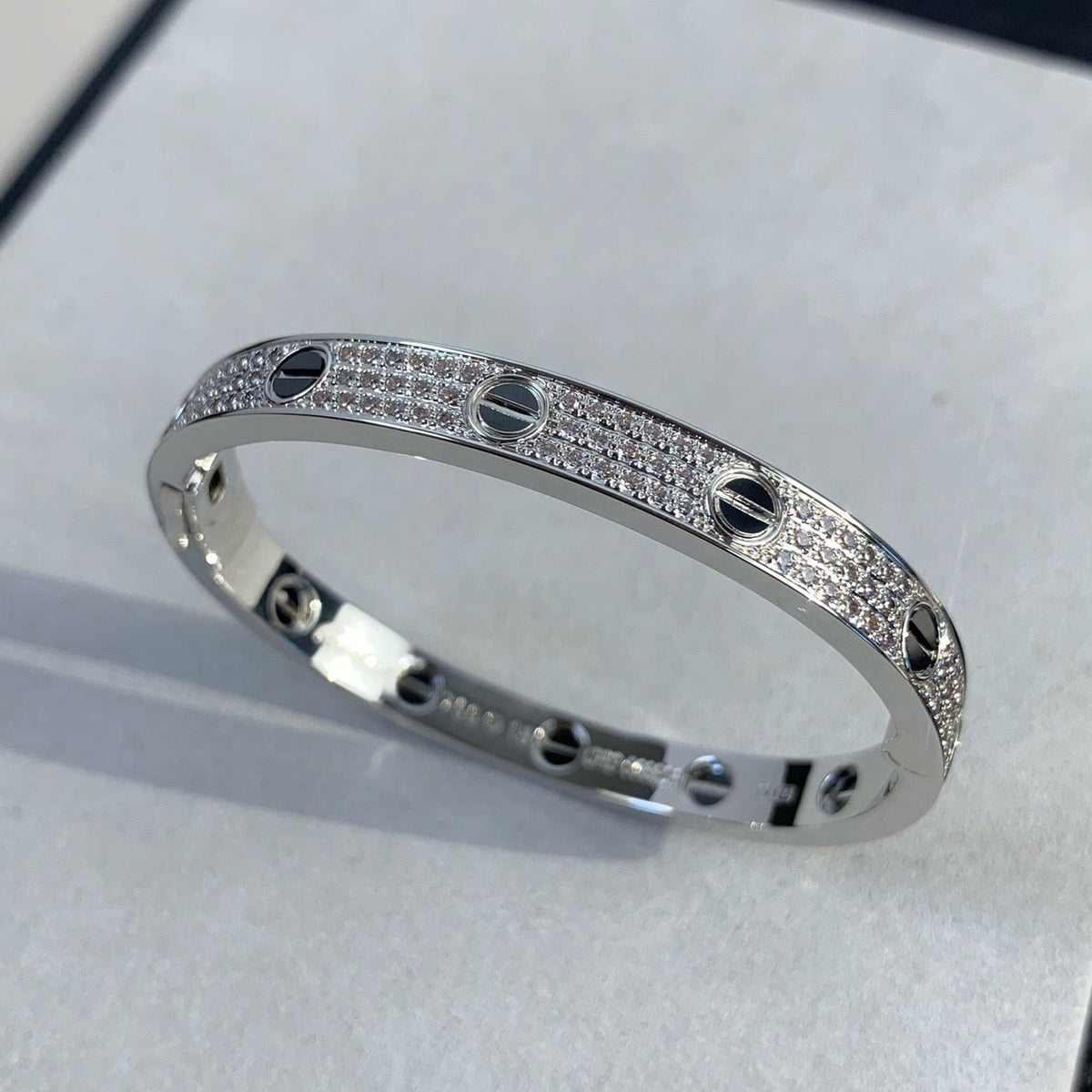 [⭐Miroze]LOVE BRACELET 6.1MM DIAMOND-PAVED CERAMIC