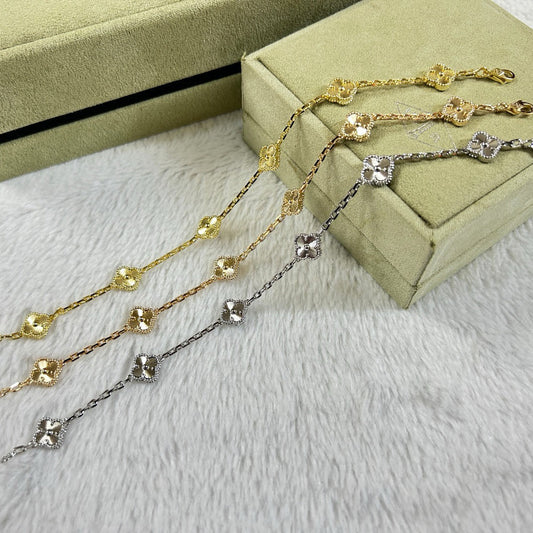 [[⭐DORISW] ]New CLOVER 6 MOTIF DIAMOND BRACELET