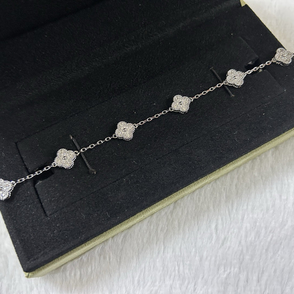 [⭐Miroze ]New CLOVER 6 MOTIF DIAMOND BRACELET
