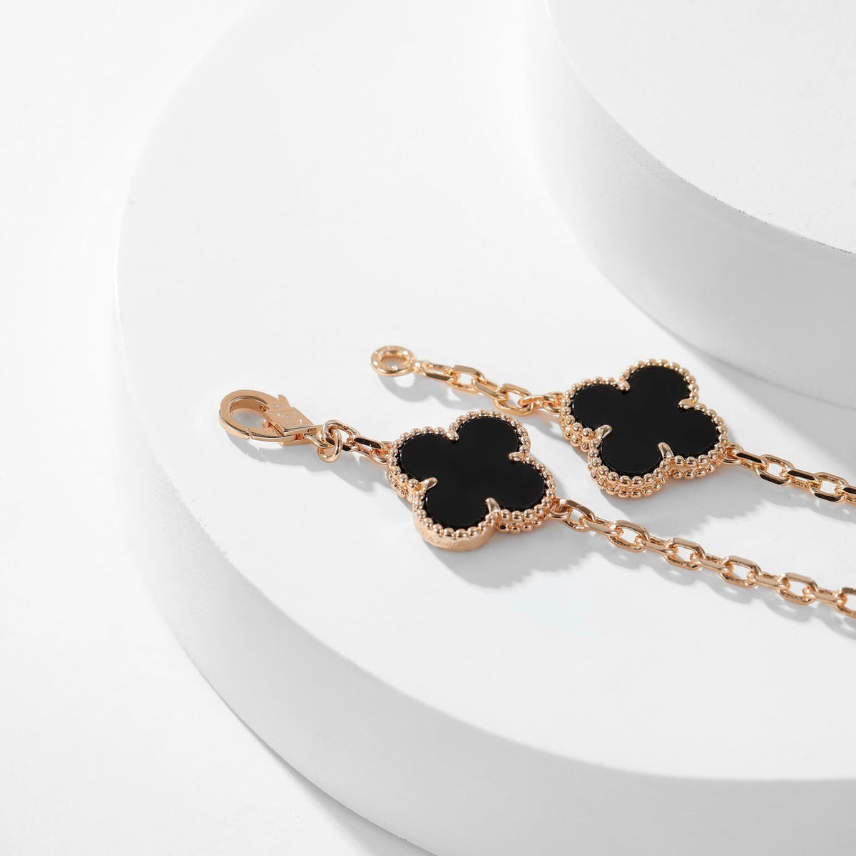 ⭐Miroze CLOVER 10 MOTIFS ONYX NECKLACE
