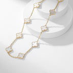 ⭐Miroze CLOVER 10 MOTIFS WHITE MOTHER OF PEARL NECKLACE