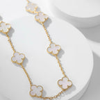 ⭐Miroze CLOVER 10 MOTIFS WHITE MOTHER OF PEARL NECKLACE