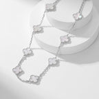 ⭐Miroze CLOVER 10 MOTIFS WHITE MOTHER OF PEARL NECKLACE