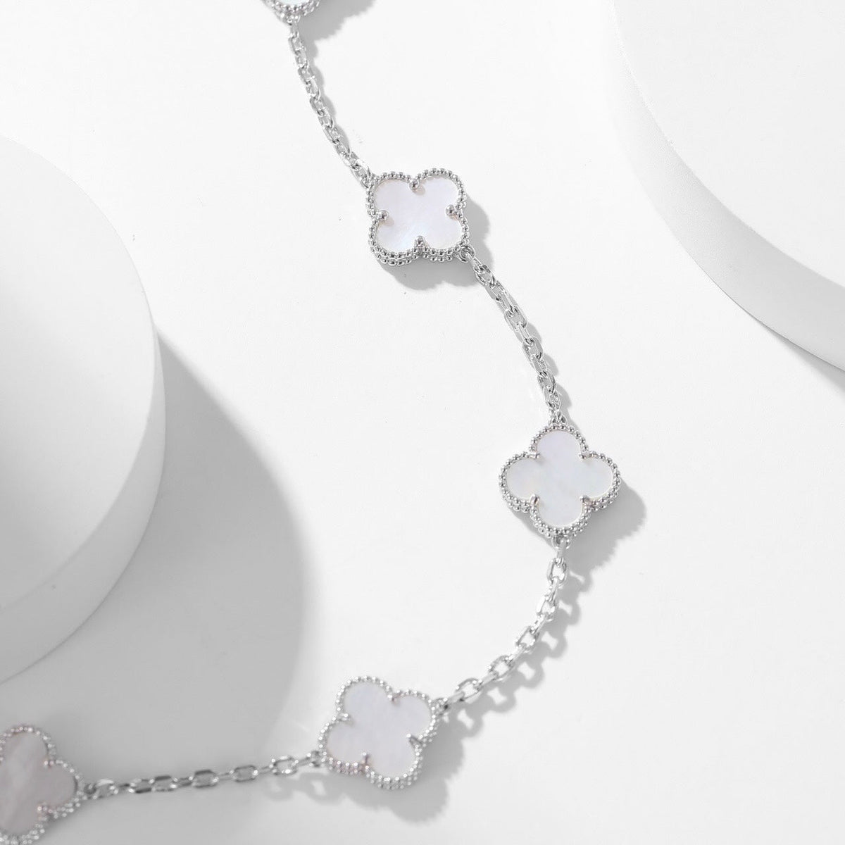 ⭐Miroze CLOVER 10 MOTIFS WHITE MOTHER OF PEARL NECKLACE