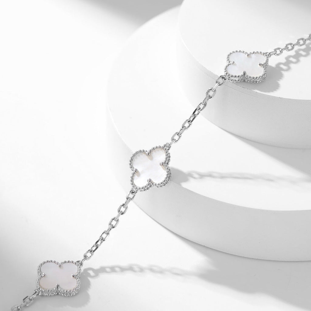 ⭐Miroze CLOVER 10 MOTIFS WHITE MOTHER OF PEARL NECKLACE