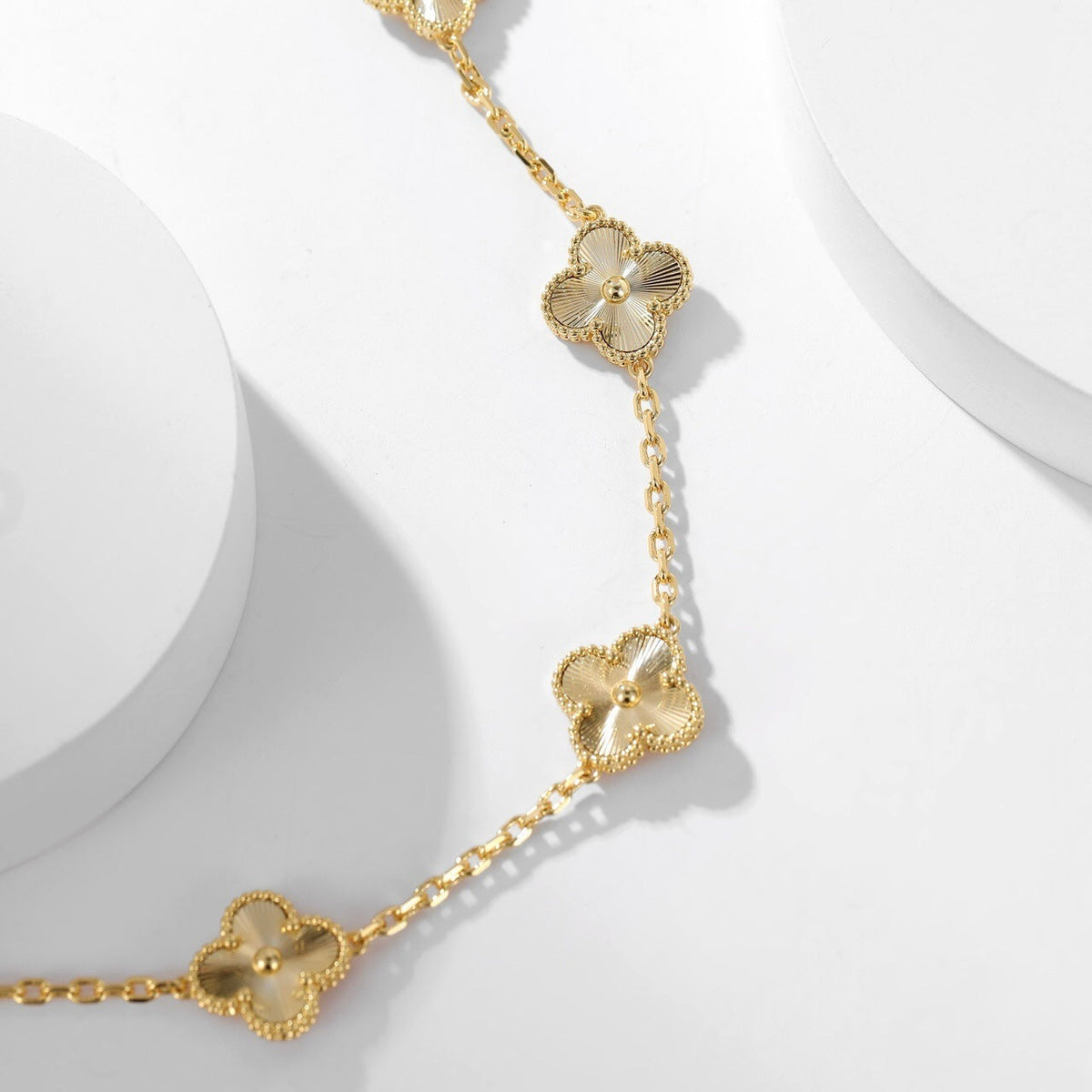 [⭐Miroze]クローバー10モチーフレーザーネックレス