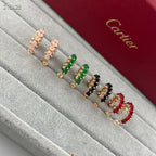 [⭐Miroze ] NEW COLORED GEMSTONE COLLECTION SMALL HOOP EARRINGS