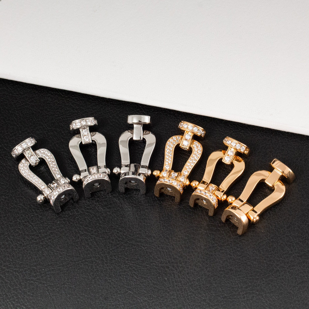 ⭐Miroze FORCE LARGE HORSESHOE FULL DIAMOND BRACELET ROSE GOLD
