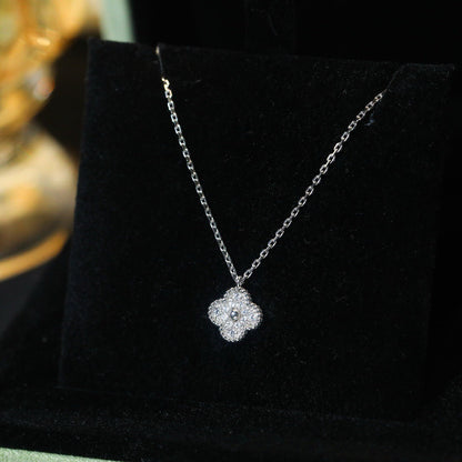 [⭐Miroze]CLOVER MINI 9.5MM PENDANT DIAMOND NECKLACE