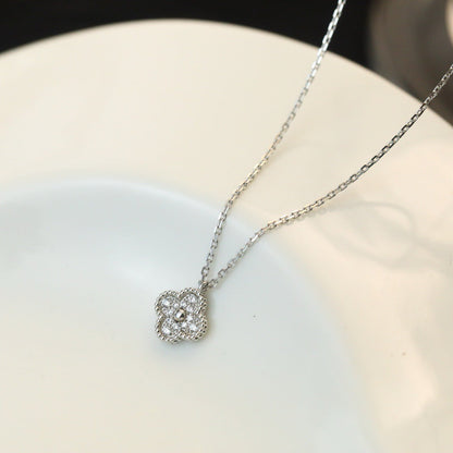 [⭐Miroze]CLOVER MINI 9.5MM PENDANT DIAMOND NECKLACE