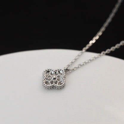 [⭐Miroze]CLOVER MINI 9.5MM PENDANT DIAMOND NECKLACE