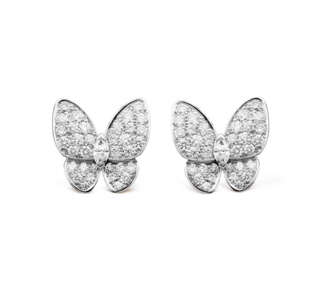 ⭐Miroze BUTTERFLY ALL DIAMOND EARRINGS