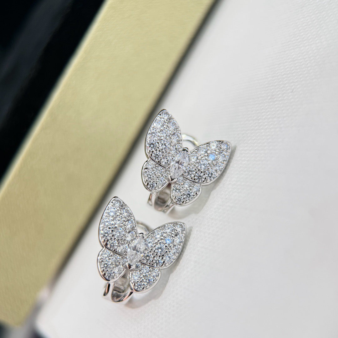 ⭐Miroze BUTTERFLY ALL DIAMOND EARRINGS