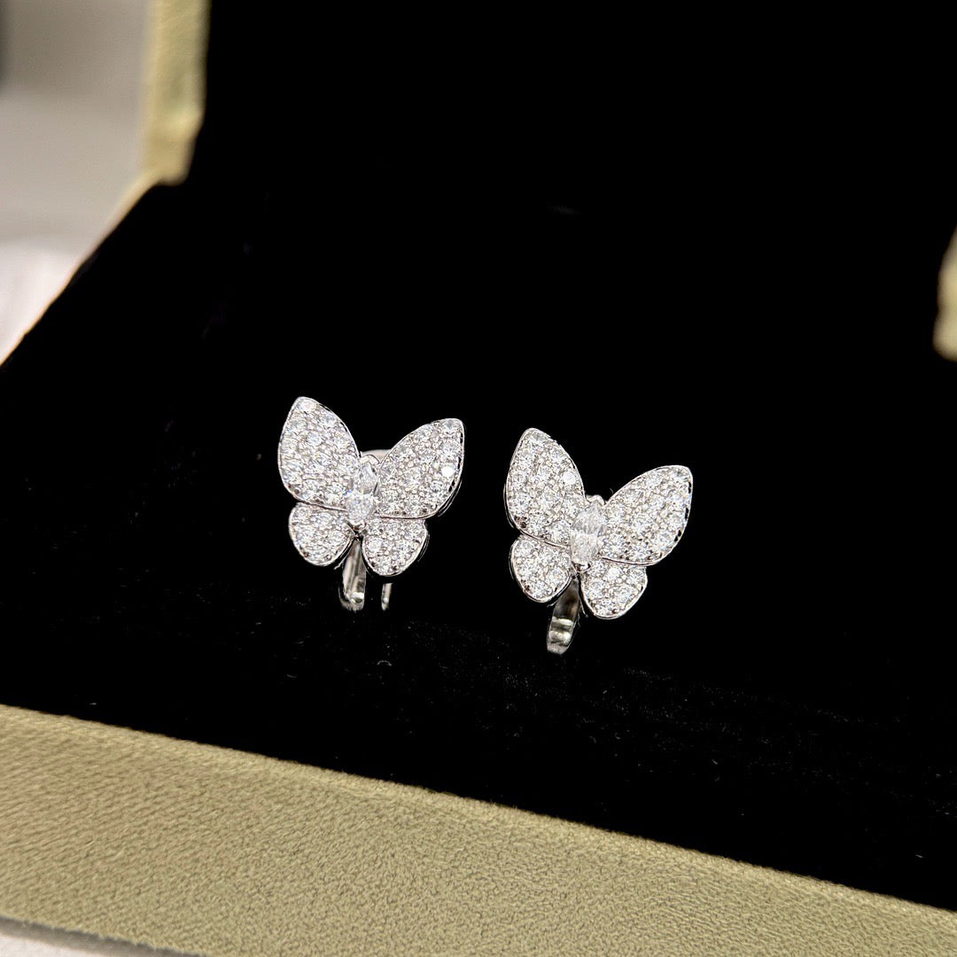 [⭐Miroze]BUTTERFLY ALL DIAMOND EARRINGS