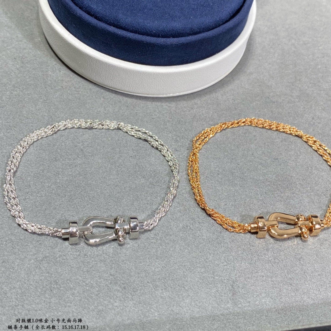 [⭐Miroze]FORCE SMALL HORSESHOE  DIAMOND CHAIN ROPE BRACELET