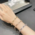 ⭐Miroze CLOVER BRACELET 4MM DIAMONDS