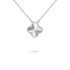 ⭐Miroze CLOVER 15MM LASER NECKLACE SILVER