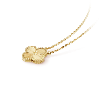 [⭐Miroze]CLOVER 15MM LASER NECKLACE