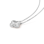 ⭐Miroze CLOVER 15MM LASER NECKLACE SILVER