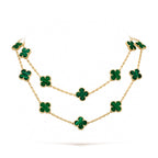 ⭐Miroze CLOVER 20 MOTIFS MALACHITE GOLD