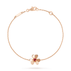 ⭐Miroze FRIVOLE GOLD FLOWER PINK MALACHITE BRACELET