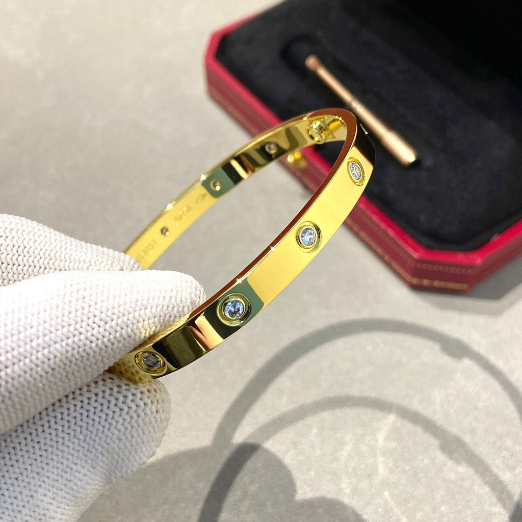 ⭐Miroze LOVE BRACELET 6.1MM 10 DIAMONDS