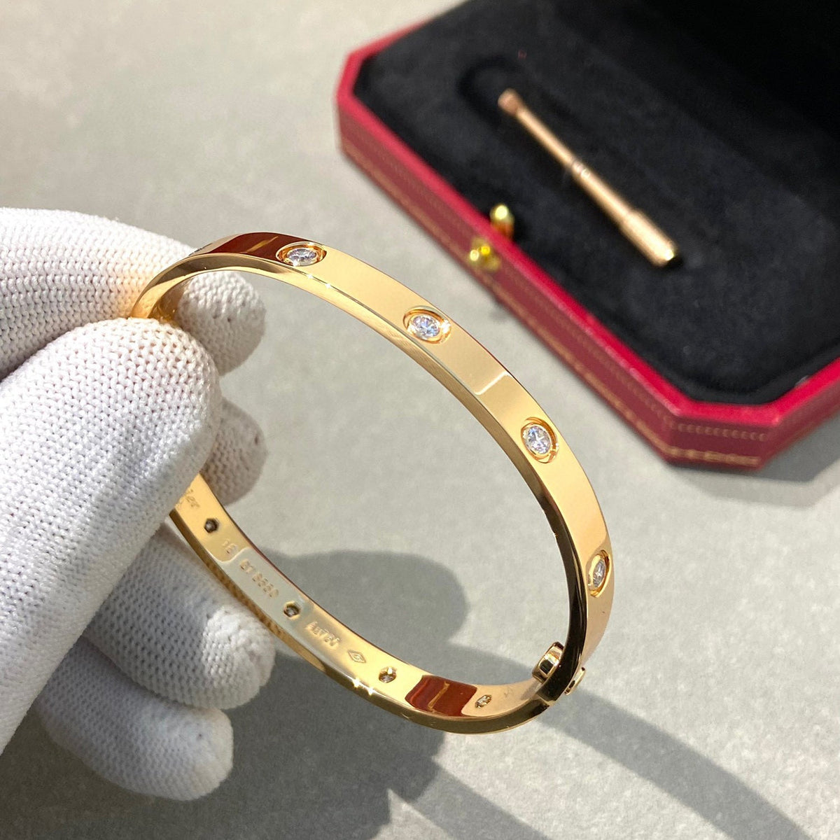 ⭐Miroze LOVE BRACELET 6.1MM 10 DIAMONDS