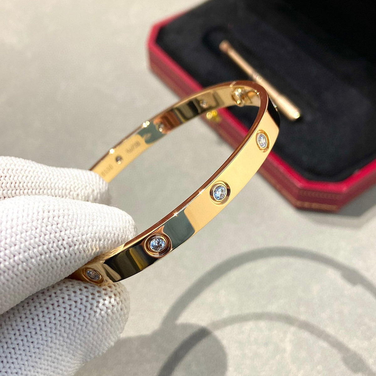 [⭐Miroze]LOVE BRACELET 6.1MM 10 DIAMONDS