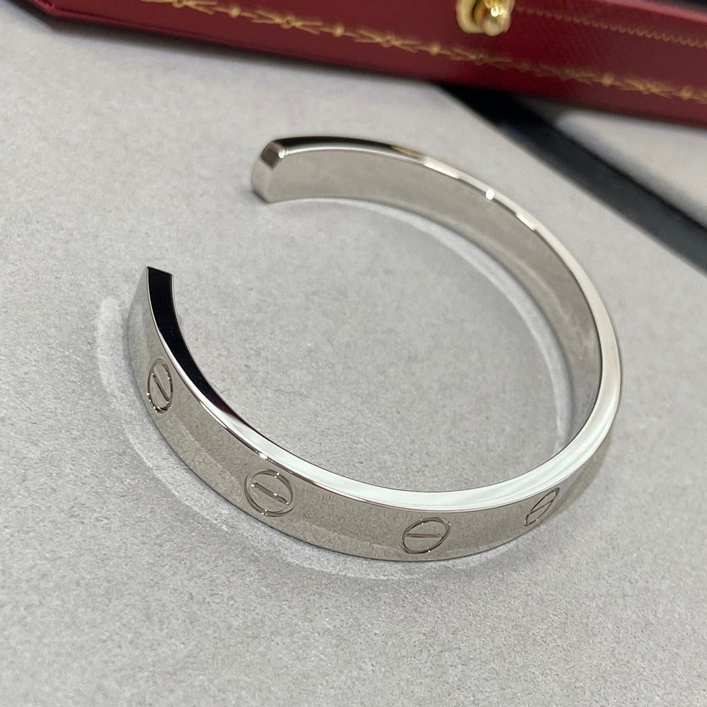 ⭐Miroze LOVE BRACELET 6.1MM 1 DIAMOND OPEN CUFF